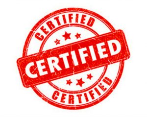 certified